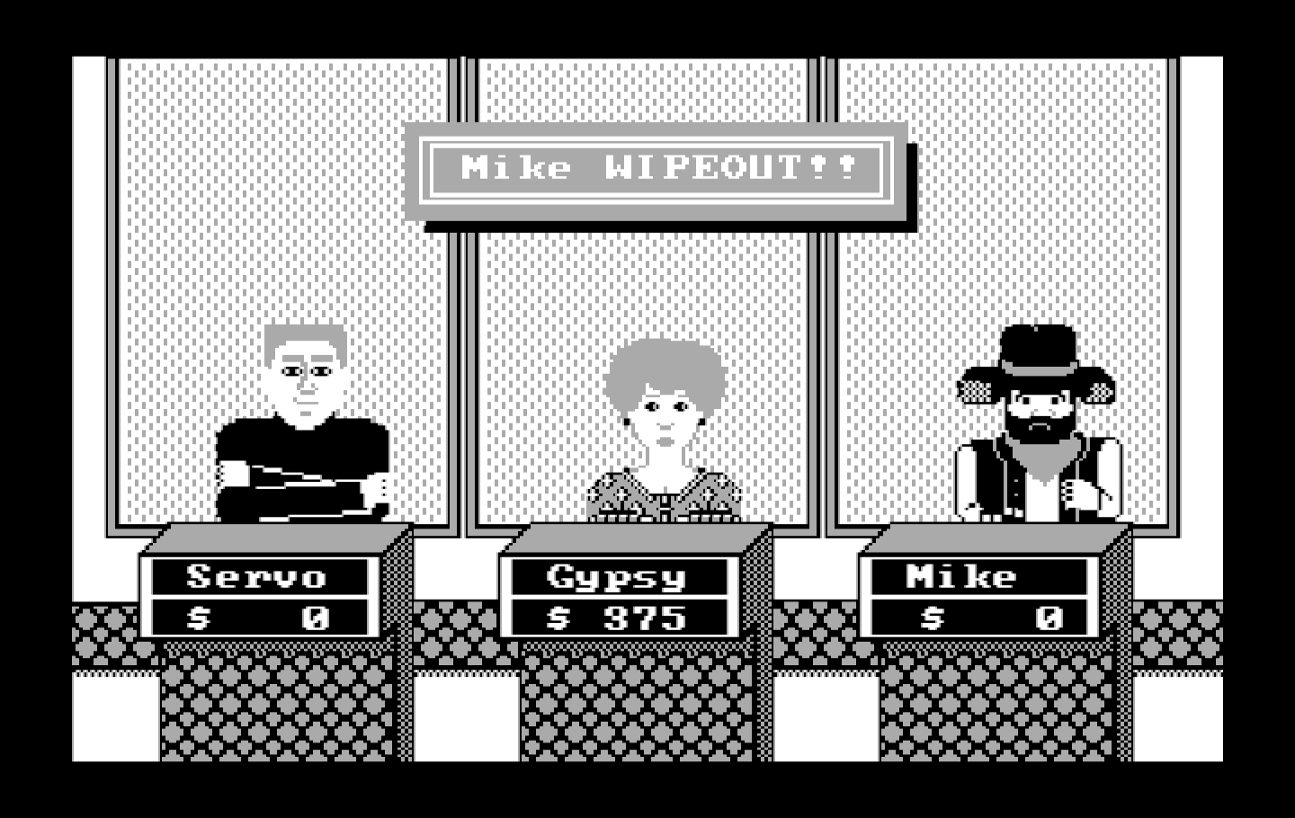 Wipeout IBM PC/Compatibles Screenshot: We have a Wipeout!