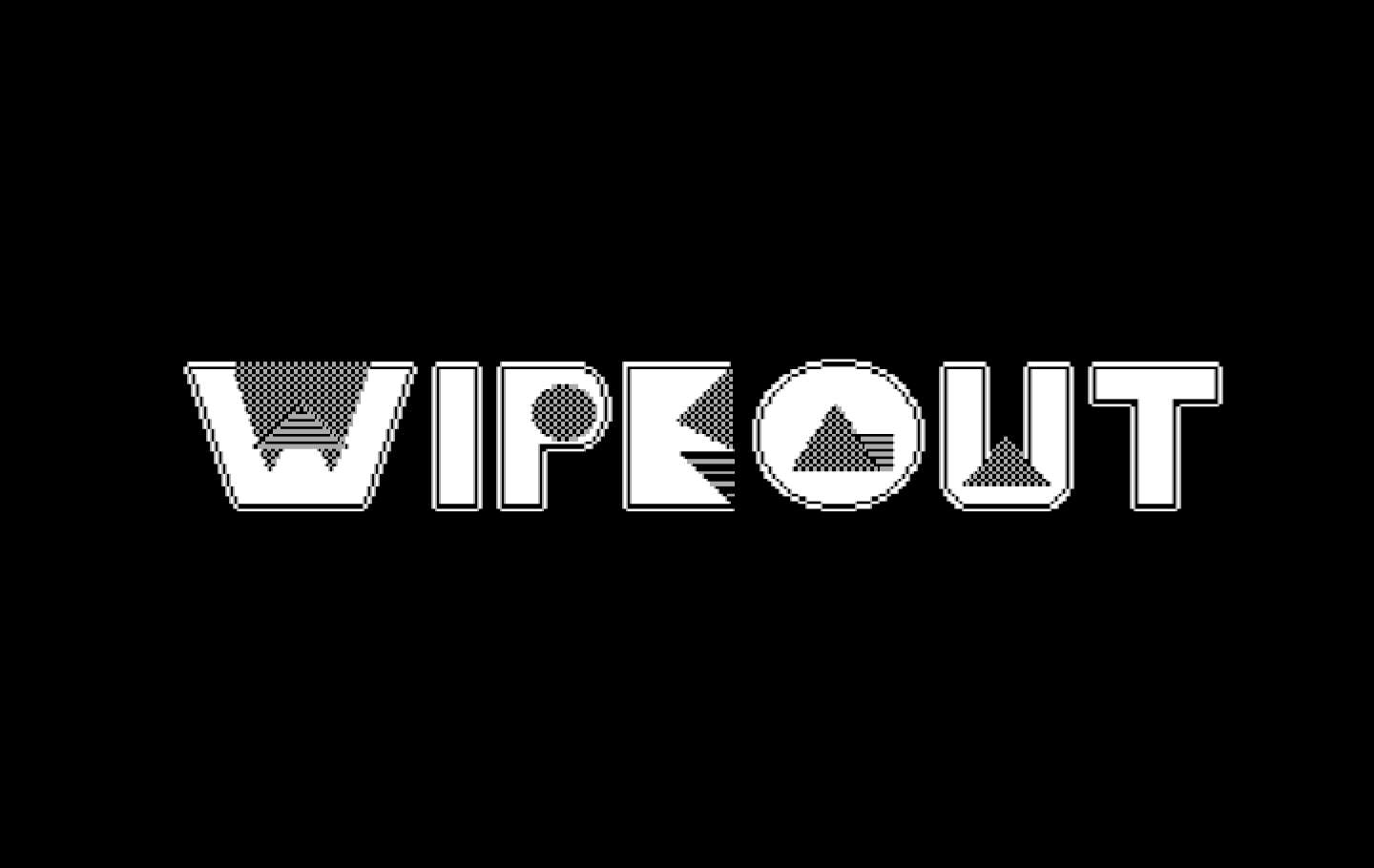 Wipeout IBM PC/Compatibles Screenshot: Title screen.