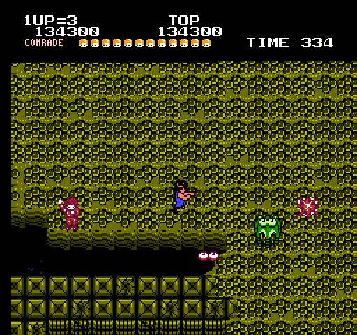 Alien Syndrome NES / Famicom Screenshot: Round 3 start.