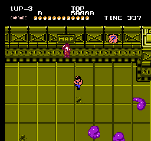Alien Syndrome NES / Famicom Screenshot: Game start.