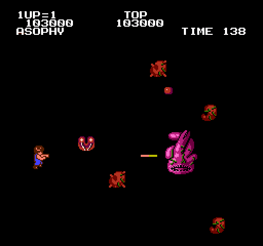 Alien Syndrome NES / Famicom Screenshot: The second end of level boss.