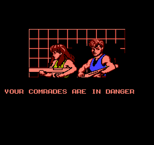 Alien Syndrome NES / Famicom Screenshot: Game demo mode.