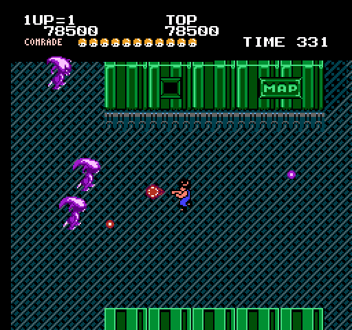 Alien Syndrome NES / Famicom Screenshot: Start of round 2.