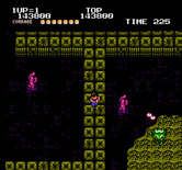 Alien Syndrome for NES / Famicom - Narrow bridges sometimes make it tough to avoid enemies...