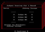 Star Rank Boxing II for IBM PC/Compatibles - Fight results.