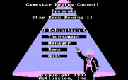 Star Rank Boxing II for IBM PC/Compatibles - The main menu.