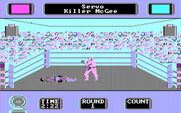 Star Rank Boxing II for IBM PC/Compatibles - Player 1 knocked down!