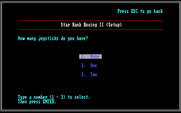 Star Rank Boxing II for IBM PC/Compatibles - Select keyboard or joystick.