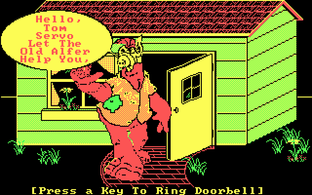 ALF's Thinking Skills IBM PC/Compatibles Screenshot: The Alfer is here to help!