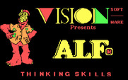 ALF's Thinking Skills for IBM PC/Compatibles - Title screen.