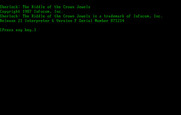 Sherlock: The Riddle of the Crown Jewels for IBM PC/Compatibles - Title screen.