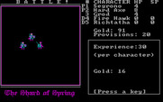 Shard of Spring for IBM PC/Compatibles - Battle won, and some experience earned...
