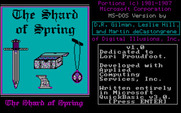 Shard of Spring for IBM PC/Compatibles - About the game.