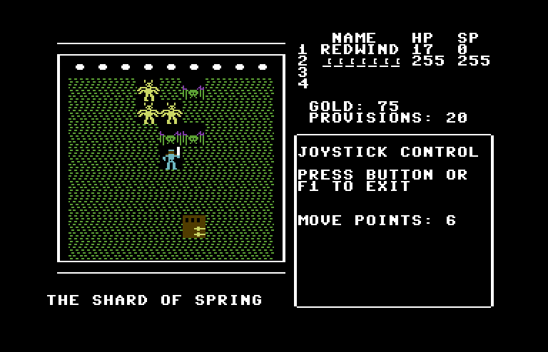 Shard of Spring Commodore 64 Screenshot: Battle start!