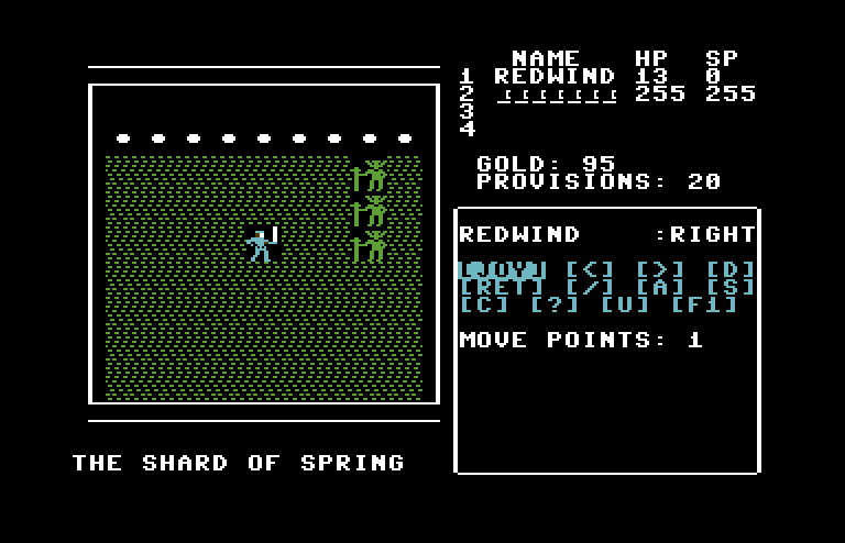 Shard of Spring Commodore 64 Screenshot: Start of another battle...