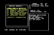 Shard of Spring for Commodore 64 - Entering the town...
