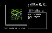 Shard of Spring for Commodore 64 - You'll need to use the bridge to cross this river...