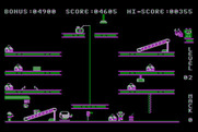 Hard Hat Mack for Atari 8-bit - On to level 2...