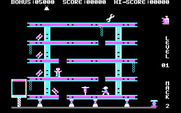 Hard Hat Mack for IBM PC/Compatibles - Starting the first level.