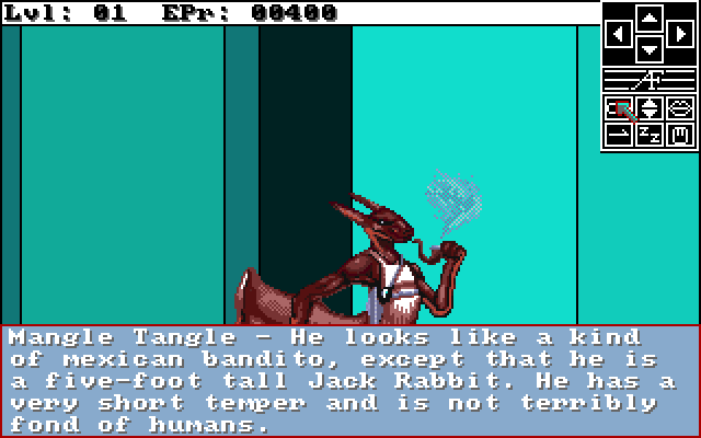 Alien Fires: 2199 AD Amiga Screenshot: About the Mangle Tangle.