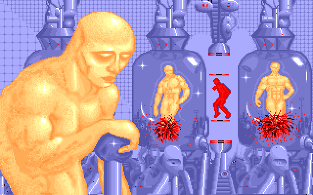 Alien Fires: 2199 AD Amiga Screenshot: I was killed in battle.