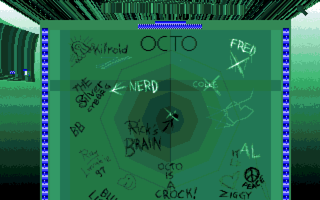 Alien Fires: 2199 AD Amiga Screenshot: This is an elevator to...somewhere!