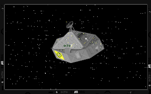 Alien Fires: 2199 AD Amiga Screenshot: A view of your ship.