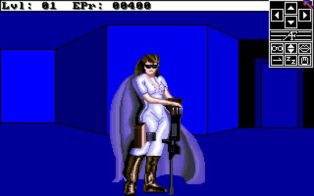 Alien Fires: 2199 AD Amiga Screenshot: This is Angel...she may be friendly.