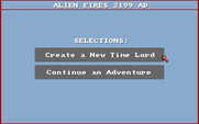 Alien Fires: 2199 AD for Amiga - Create a new character?