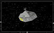 Alien Fires: 2199 AD for Amiga - A view of your ship.