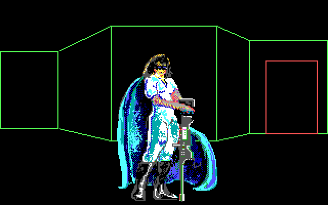 Alien Fires: 2199 AD IBM PC/Compatibles Screenshot: Introducing angel...can she help you?