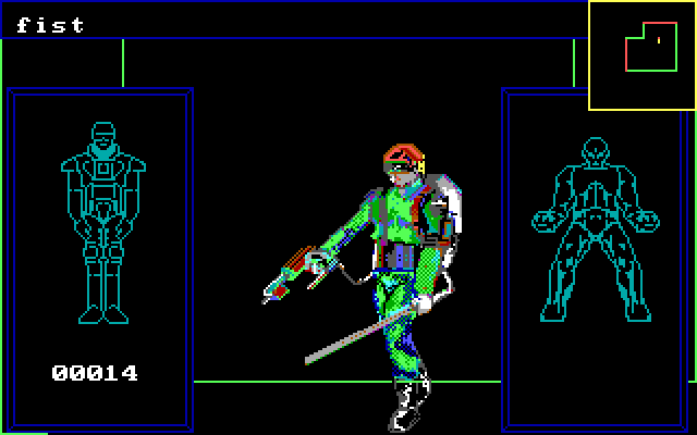 Alien Fires: 2199 AD IBM PC/Compatibles Screenshot: Time for battle!