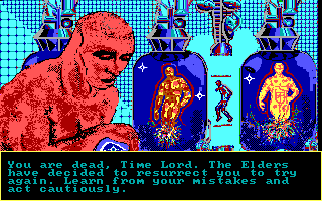 Alien Fires: 2199 AD IBM PC/Compatibles Screenshot: Game over.