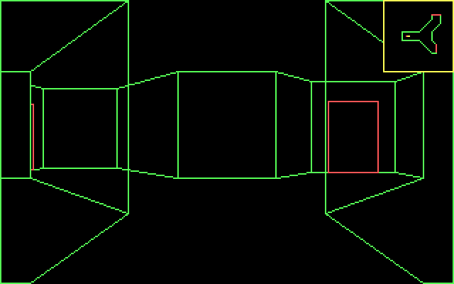 Alien Fires: 2199 AD IBM PC/Compatibles Screenshot: Which way to go here?