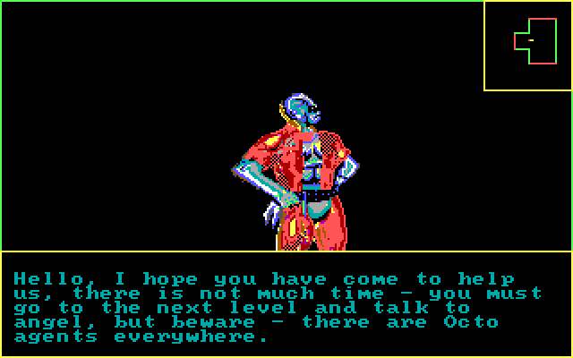 Alien Fires: 2199 AD IBM PC/Compatibles Screenshot: I'm here to help!