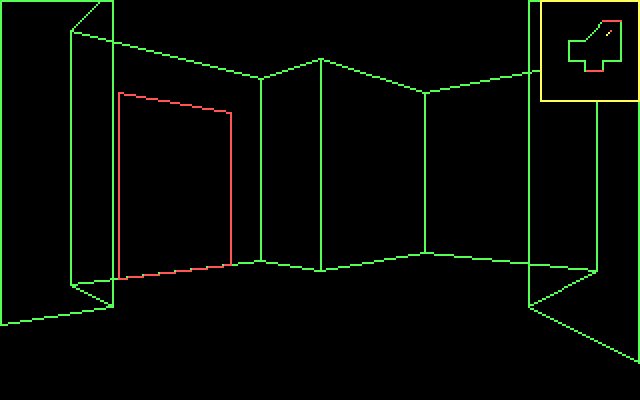 Alien Fires: 2199 AD IBM PC/Compatibles Screenshot: There's a door...