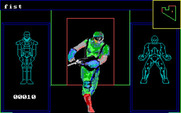 Alien Fires: 2199 AD for IBM PC/Compatibles - The battle screen.