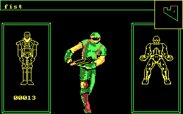 Alien Fires: 2199 AD IBM PC/Compatibles Screenshot: Here's the battle screen.