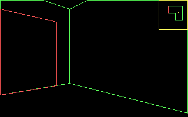 Alien Fires: 2199 AD IBM PC/Compatibles Screenshot: Here's a door ahead...