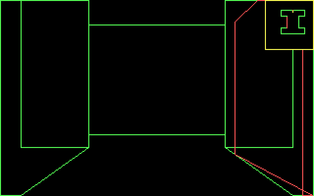 Alien Fires: 2199 AD IBM PC/Compatibles Screenshot: At an intersection here...