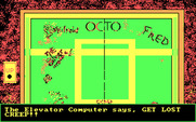 Alien Fires: 2199 AD for IBM PC/Compatibles - In the elevator.