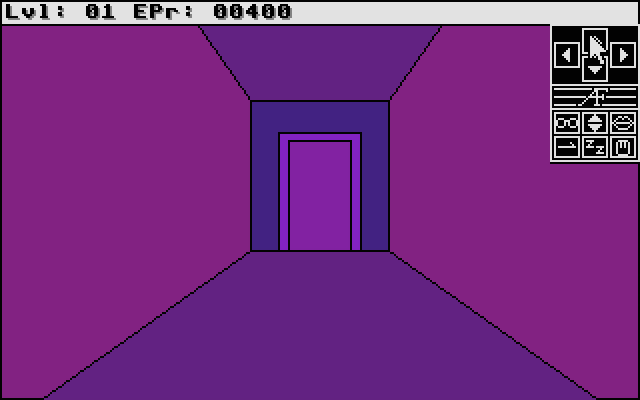 Alien Fires: 2199 AD Atari ST Screenshot: The game begins in this corridor.