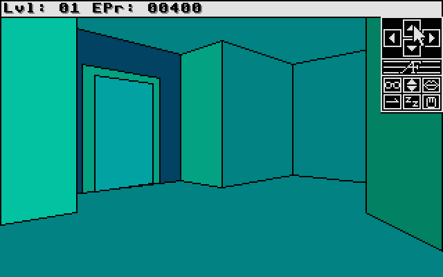Alien Fires: 2199 AD Atari ST Screenshot: Lost in another hallway...