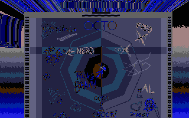 Alien Fires: 2199 AD Atari ST Screenshot: In the elevator.