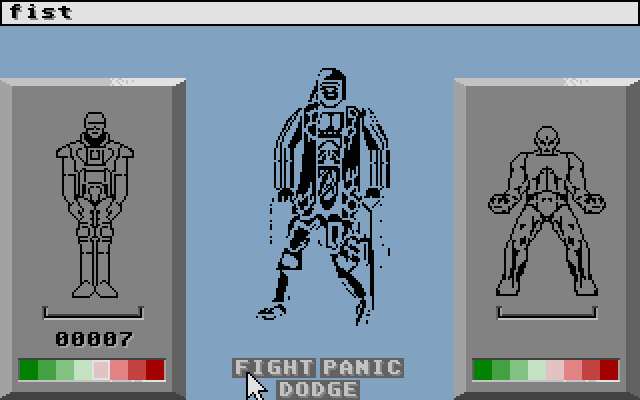 Alien Fires: 2199 AD Atari ST Screenshot: Battle screen.
