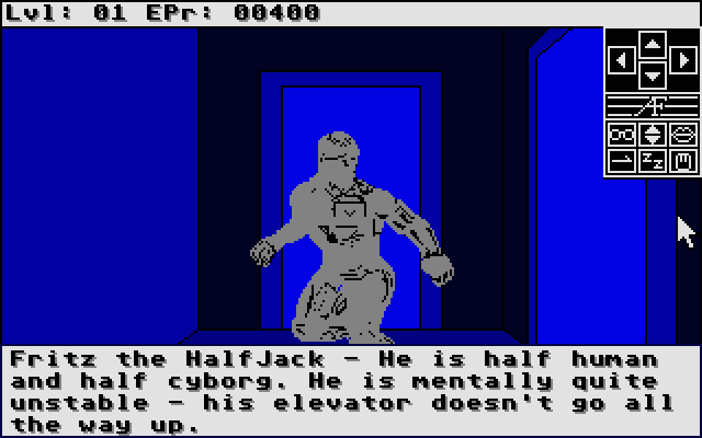 Alien Fires: 2199 AD Atari ST Screenshot: This is Fritz...