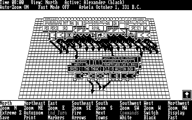 UMS: The Universal Military Simulator IBM PC/Compatibles Screenshot: The battle begins!