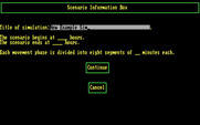 UMS: The Universal Military Simulator for IBM PC/Compatibles - Setting up my new simulation.