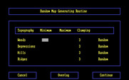 UMS: The Universal Military Simulator for IBM PC/Compatibles - You can also randomly generate a new map.