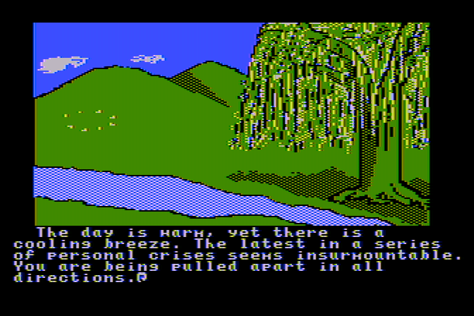 Ultima IV: Quest of the Avatar Atari 8-bit Screenshot: The story begins...